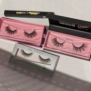 Glamnetic lashes and eyeliner